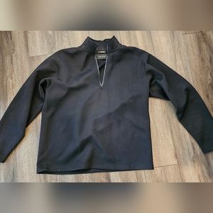 Wings + Horns Structured Quarter Zip L Black